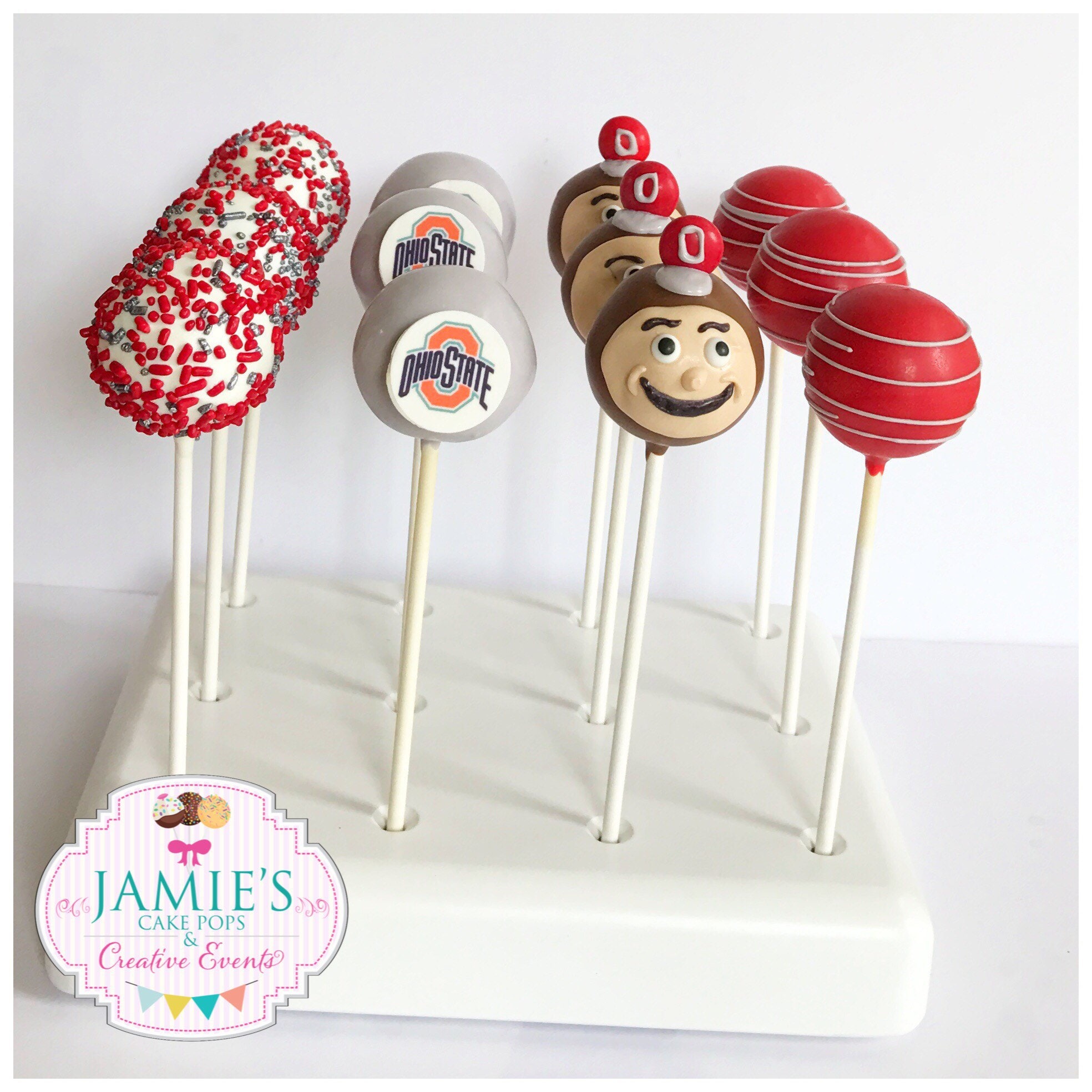 Ohio State Cake Pops