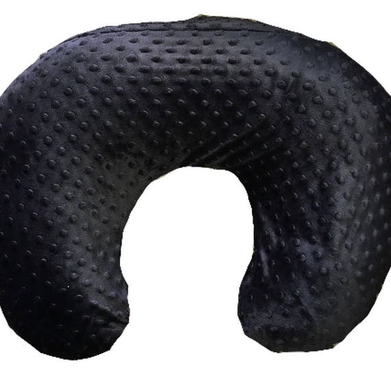 Boppy pillow cover black and white girl nursery floral