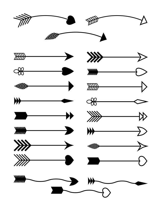 Download 22 Arrows Clipart, Tribal Arrow Clipart, Archery Clipart ...