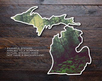 Michigan Mitten Vinyl Decal Sticker A2