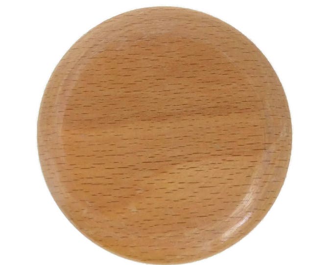 Vintage Compact - Old Faithful Yellowstone Park Round Wood Compact, Collectors Powder Compact