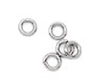 100 business and round jump Rings Silver 5 * 5mm