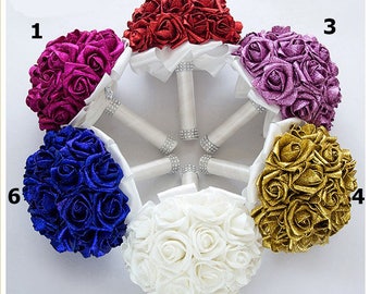 etsy fake flower bouquet