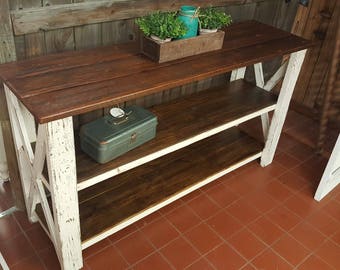 X Console table - Farmhouse console buffet (LOCAL pickup only)