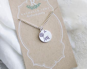 Dandelion Necklace for Young Girl - Dandelion Love Jewelry - Gift for Christmas Gift for Daughter Necklace