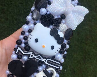 Black & White Hello Kitty Bling iPhone 7 Case