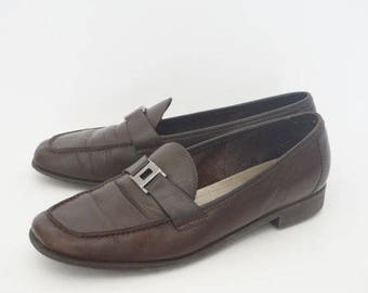 Vintage 90's Unisa Brown Loafers- Womens Size 8.5 B