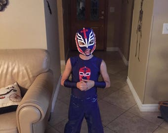 Boy's Lucha Libre Costume, Luchador Costume, Wrestler Costume, Size 6