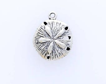 Sterling Silver 16mm Sand Dollar Charm