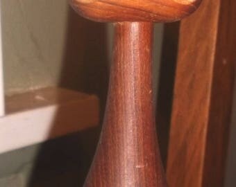 ON SALE Mid Century teak wood cat shoe brush/decor Made in Italy