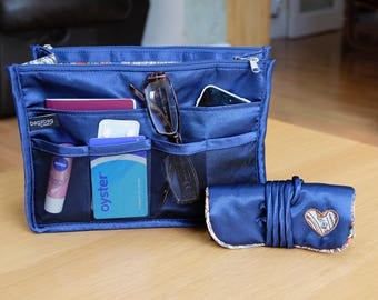 Luxury Purse ORGANIZER Insert, Purse Insert, Bag Organizer, Handbag Organizer, handbag organiser, satin fabric