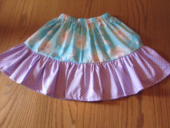 Ready to ship/On sale size 6/Frozen skirt/girls skirt/Frozen gift/Frozen Birthday/Frozen birthday skirt/gift for girls/ruffled skirt