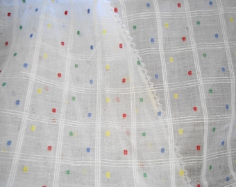 Vintage curtains from France - 'nets' suffused lighting