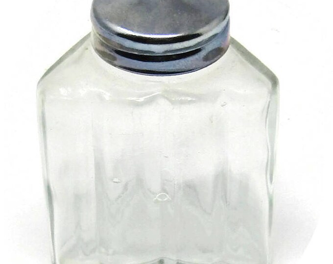 Vintage Pressed Glass Condiment Set with Tray - Brama Davidson Salt Pepper Shakers - Oil Vinegar Cruets Mustard Dish - 1940s Art Deco Mom