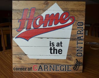 Welcome to our porch outdoor painted sign handcrafted