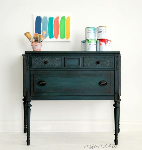 SOLDVery pretty deep colored green dresser