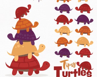 Premium Girls Turtle Tower Clip Art & Vectors Pink Turtles