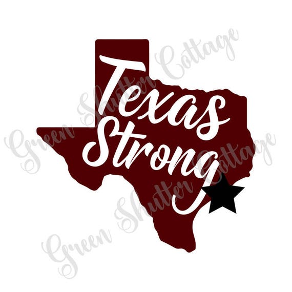 Download Texas Strong Houston Strong SVG Knock Out Font Cut