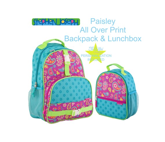 Stephen Joseph Paisley All Over Print Backpack & Lunchbox