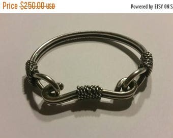 SALE Pat Areias Sterling Silver Bracelet Linked Wrapped 925