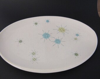 1950s Atomic Franicscan Starburst Platter
