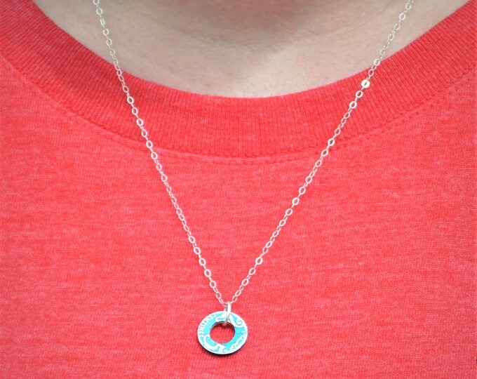 Moroccan Coin Necklace, Purple Coin Necklace, Coin Art, Morocco, Silver Coin, Moroccan Art, Boho Necklace, Two-Sided, Coin Charm, Charm