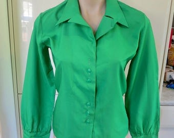 Green blouse | Etsy