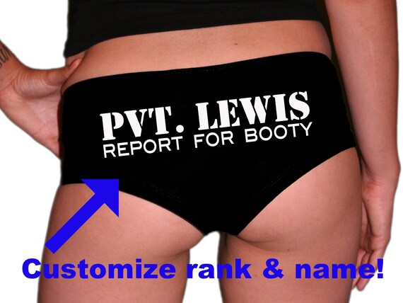 Customized Military Rank Panties for Her