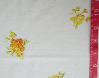 vintage sheet fat quarter, sewing supplies, quilting supplies, floral sheet, bed linen, fat quarters, craft fabric, vintage fabric,