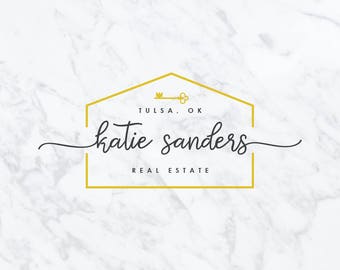 Premade Logo Design | Watercolor Logo Design | Photography Logo | Branding Set | Gold Foil Logo | Custom Logo Design | Marketing Kit | #6