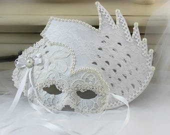 Masquerade Costumes For Women, Mardi Gras Mask, Masquerade Ball Masks, White Lace Mask, Party Mask, Shabby Chic, Masquerade Mask, Party Girl