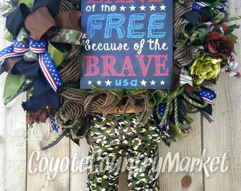 Military Wreath-Soldier Wreath-Veteran's Wreath-Military Mesh Wreath-US Army Wreath-US Navy Wreath-Air Force Wreath-US Marine's Wreath