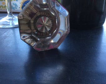 Vintage glass door knob wine bottle stopper