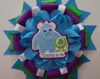 Monsters Inc inspire baby shower corsage