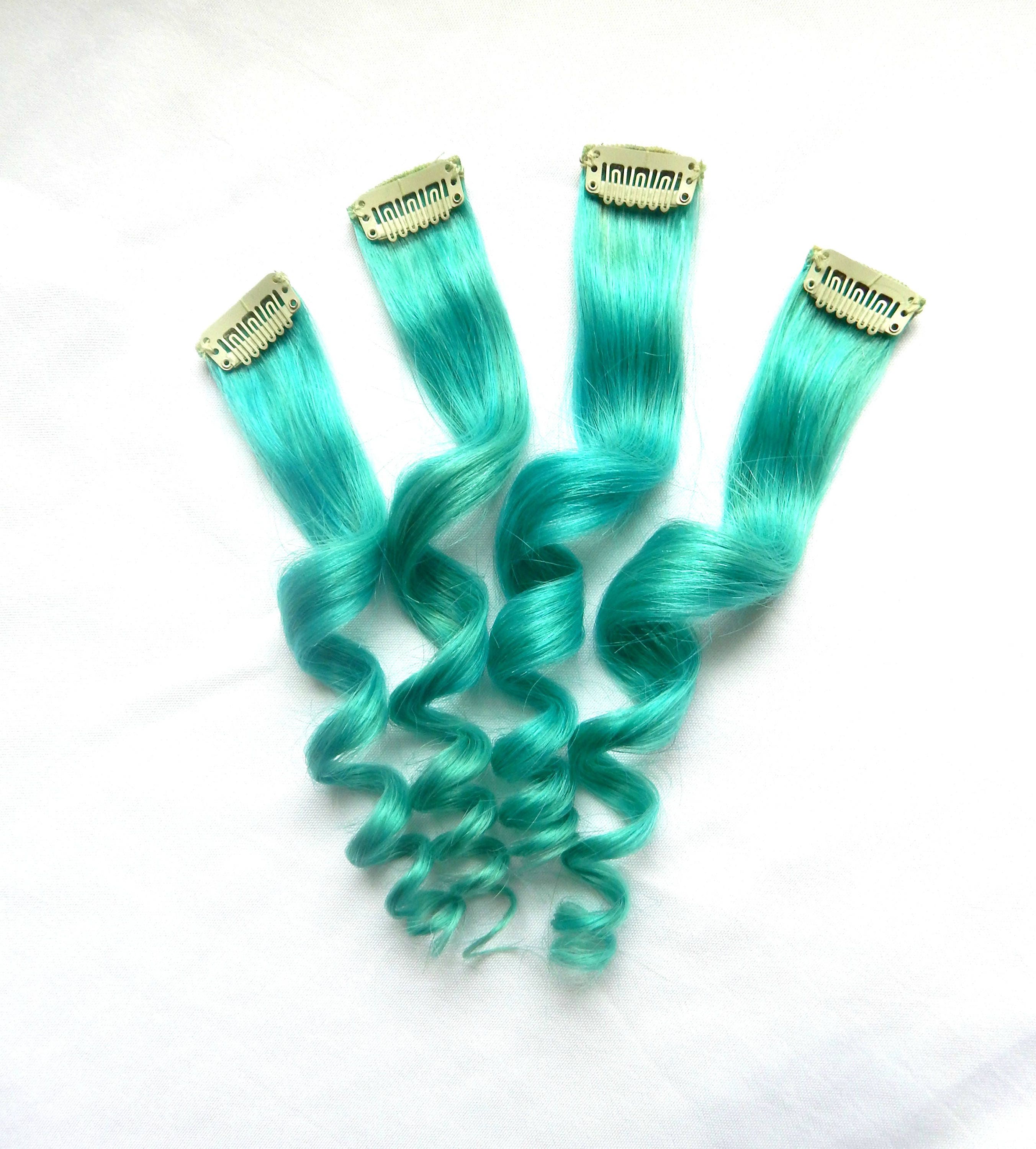 blue hair extensions human hair