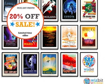 NASA Travel Posters Pick and Mix - Highest Quality Guaranteed