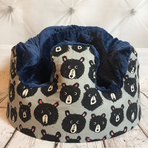 Teddy Bear Navy Bumbo Seat Cover