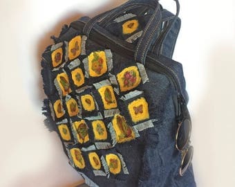 Women Backpack Laptop Backpack Bag Canvas Backpack Everyday fabric Backpack Stylish Daily backpack Denim backpack Blue Student Backpack bag