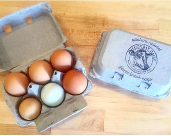Custom Logo Egg Carton Stamp - Farm Logo Rubber Stamp - Egg Carton Label - Farm Stamp - Custom Rubber Stamp - Chicken Egg Cartons