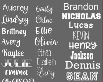 Name Decal - Vinyl Name decal - Name decals - Vinyl Decal - Name Sticker - Name Monogram decal - Yeti decal - Car Decal - Laptop decal