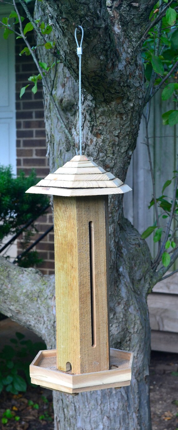 Items similar to Hanging Wild Bird Feeders, Handmade Bird Feeder