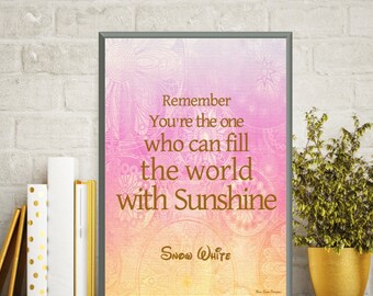 Snow White, Disney print, Disney quote, Snow White movie, Disney poster, Girl room wall decor, Disney princess, Nursery decor, Nursery print
