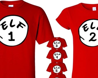 elf 1 elf 2 shirts