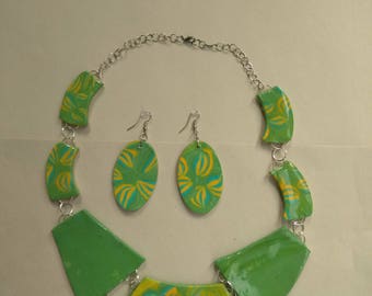Green and Yellow Necklace