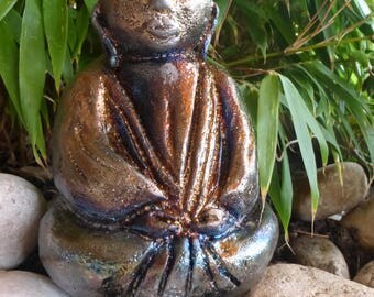 Raku ceramic Buddha