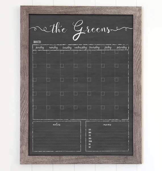 Dry Erase Calendar 18x24 Customized Dry Erase Wall Calendar