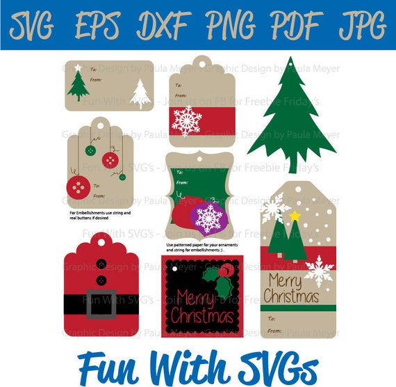 Download Christmas Gift Tags SVG SVG Files Christmas Gifts Santa