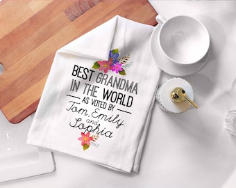 Image result for personalized teatowel for grandma