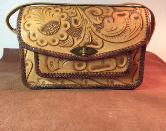Hand Tooled Leather Purse