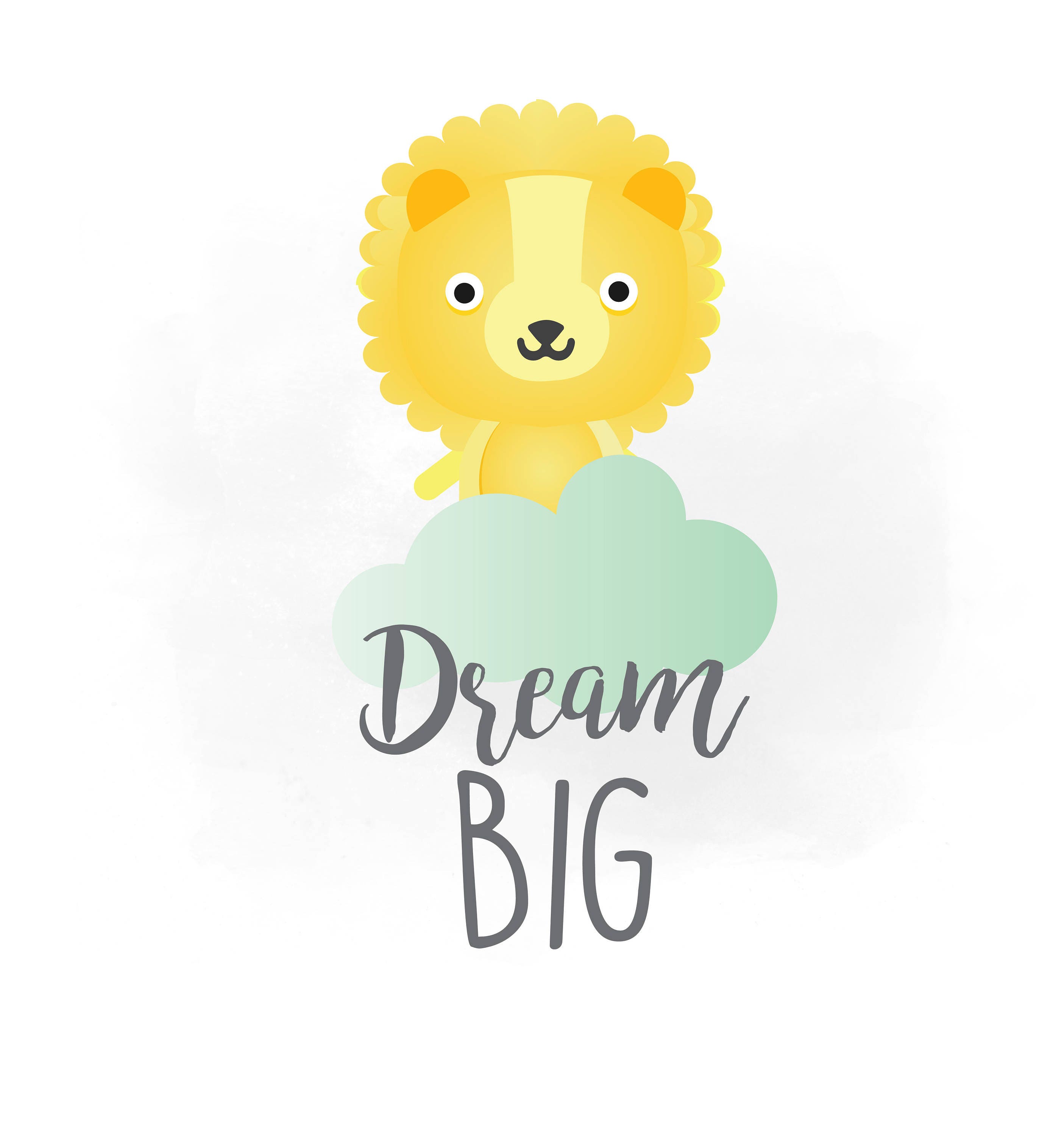 Download Dream big SVG clipart Dream big little Lion SVG decal